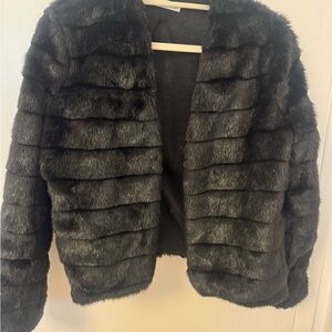 Mango Black Teddy Jacket